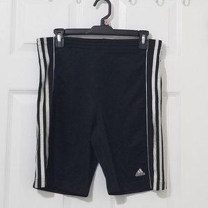 Adidas black athletic shorts size 14
